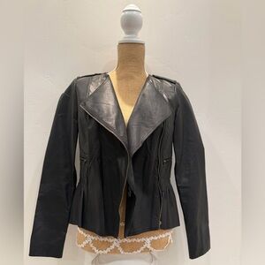 RACHEL Rachel Roy Black Leather Jacket